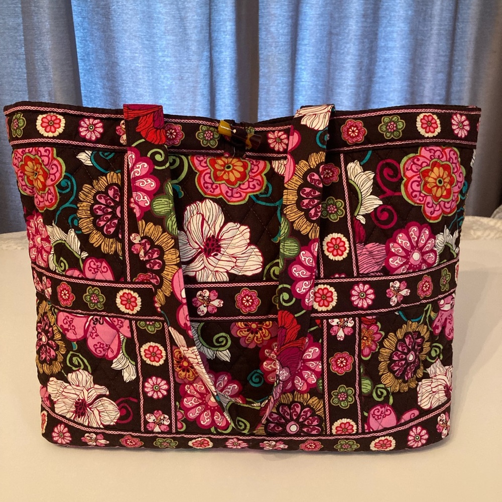 Vera Bradley Quilted Cotton Tote Bag